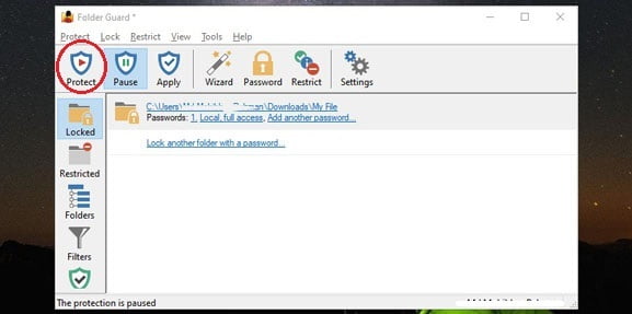 Folder Guard Protected