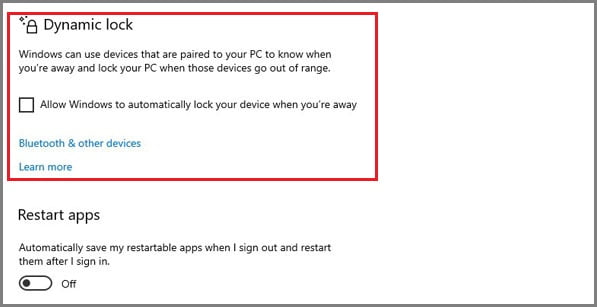 Dynamic lock