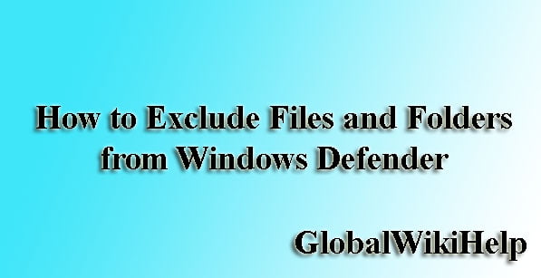 Exclude Files and Folders