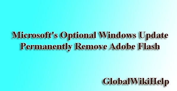 Permanently Remove Adobe Flash