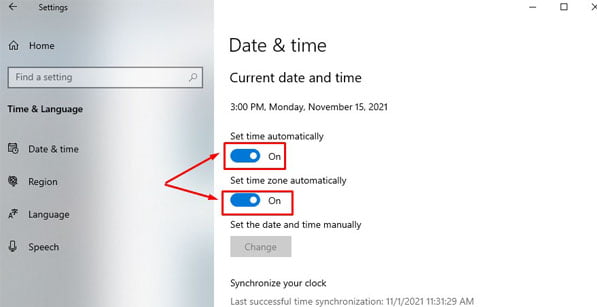 Date and Time Automatically