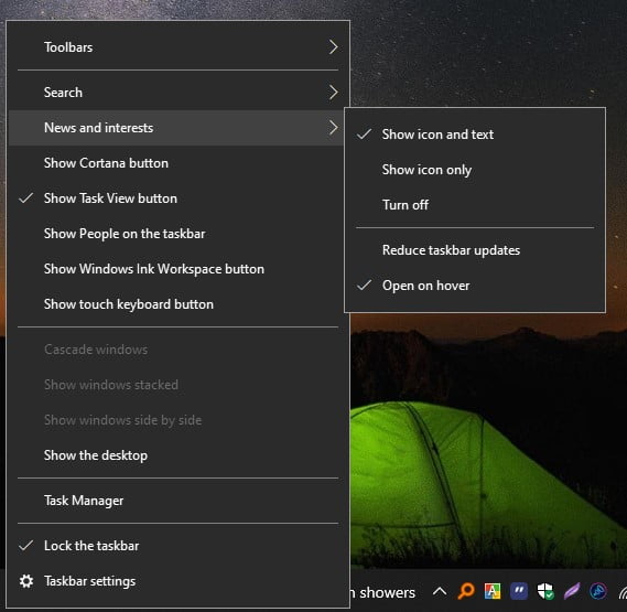 News Toggol Taskbar