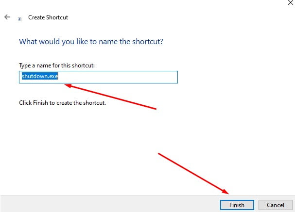 shutdown EXE