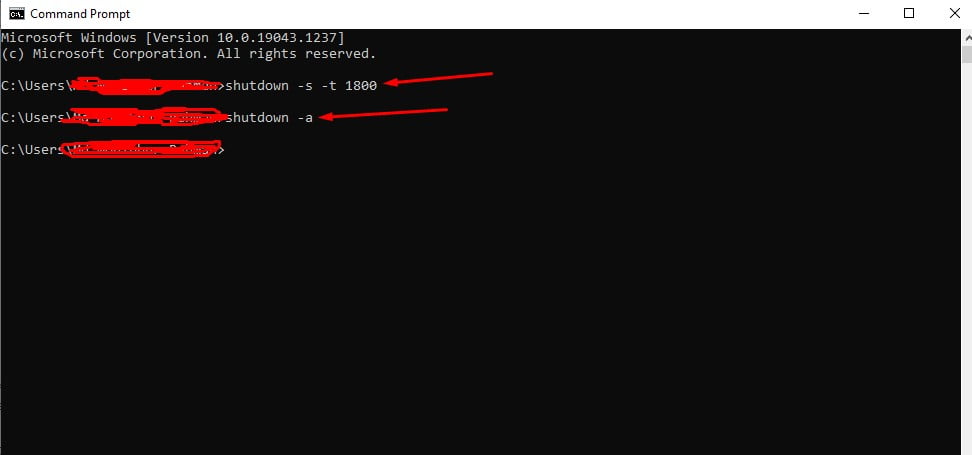 Shutdown CMD Timer