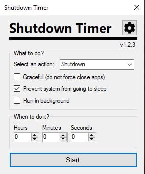 shutdown Timer