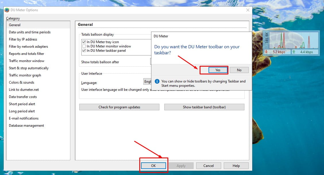 DU Taskbar