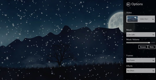 Animated snow scenery free