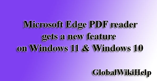 Microsoft Edge PDF reader