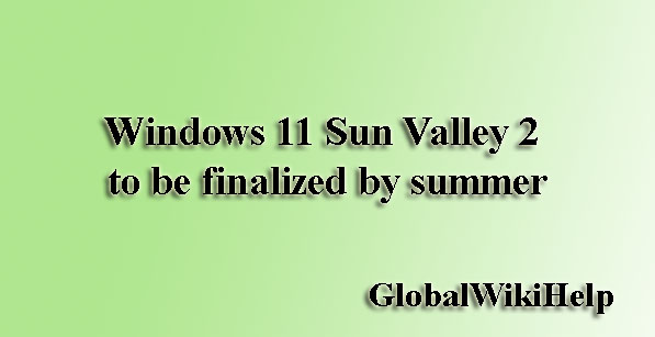 Windows 11 Sun Valley 2